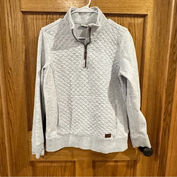 L.L. Bean Gray Quilted Sweatshirt - Picture 3 of 14